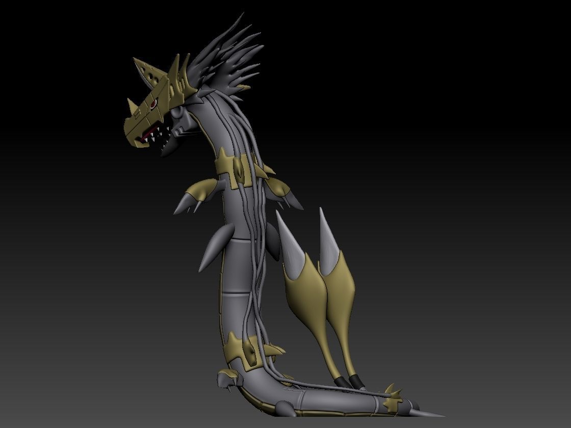 MetalSeadramon 3D print model_7