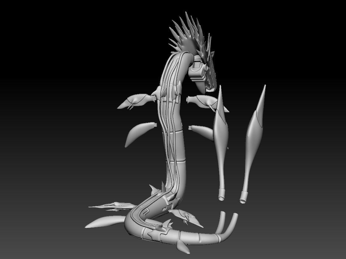 MetalSeadramon 3D print model_12