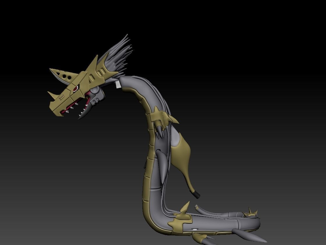 MetalSeadramon 3D print model_11