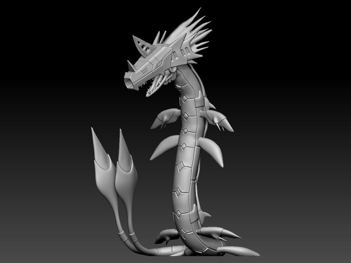MetalSeadramon 3D print model_4