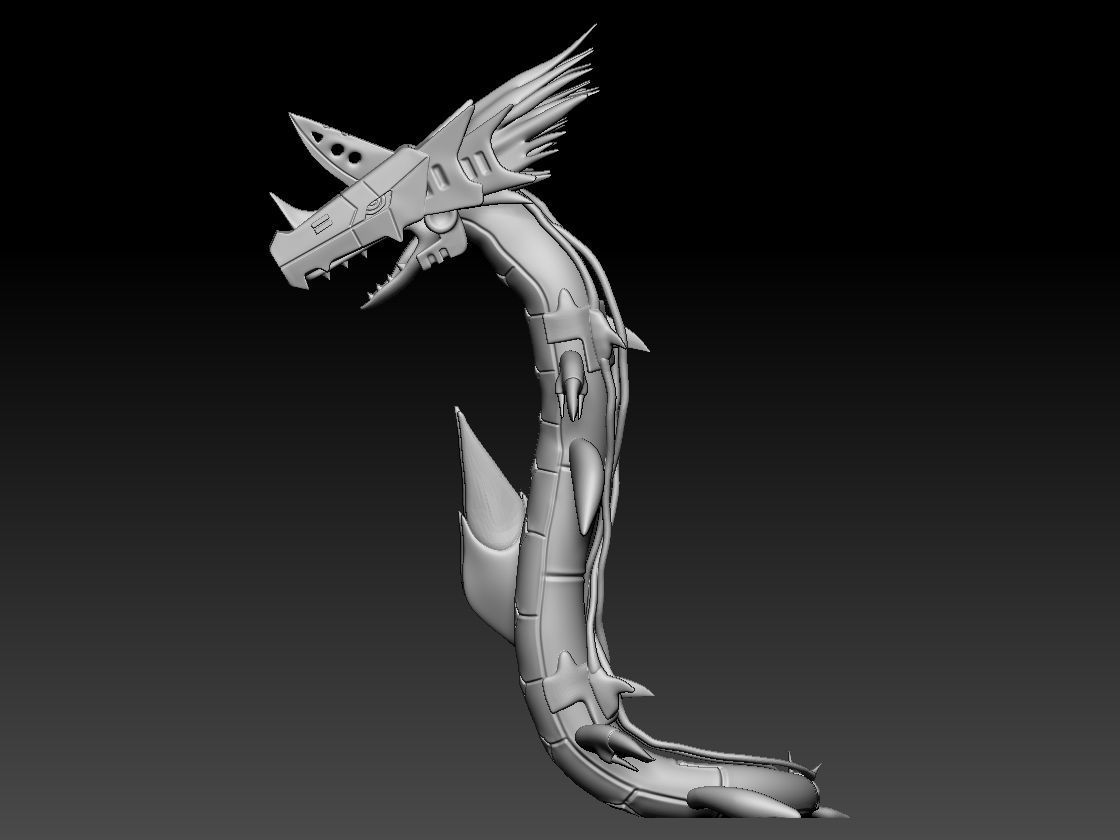 MetalSeadramon 3D print model_6