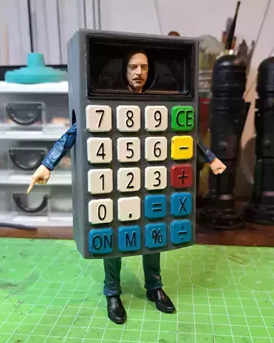 Calculator man costume for Halloween 3D print model