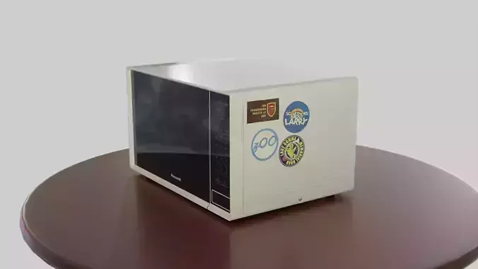 Microwave Prop - Low Poly Photorealistic