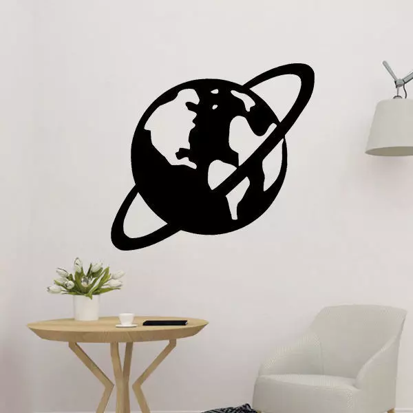 Saturn 2D Wall Decor 3D print model