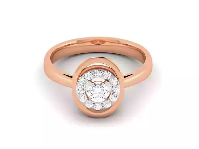 Women Solitaire Ring 3dm render details 