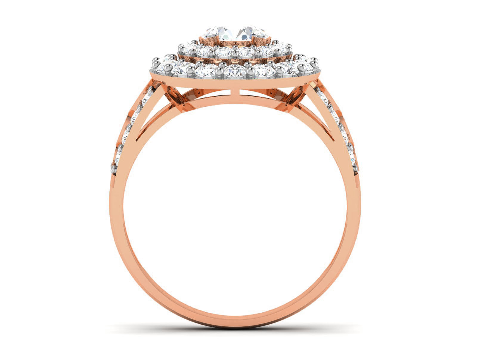 Women Solitaire Ring 3dm render details  3D print model_6