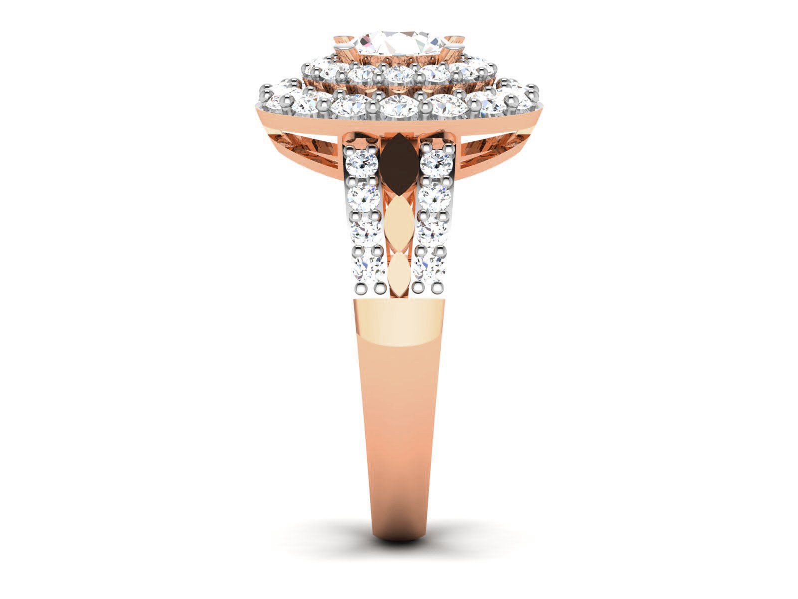 Women Solitaire Ring 3dm render details  3D print model_9