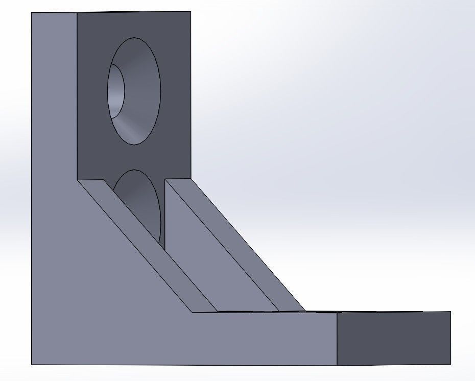 Right angle support Right angle bracket Free 3D print model_1