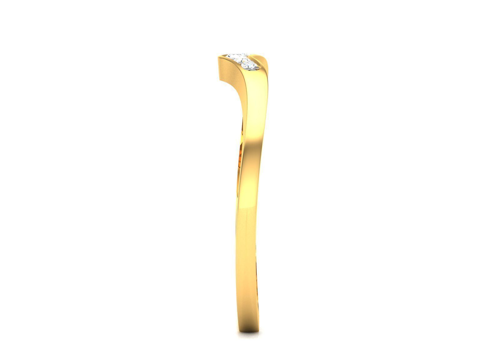 Women Solitaire Ring 3dm render details  3D print model_7