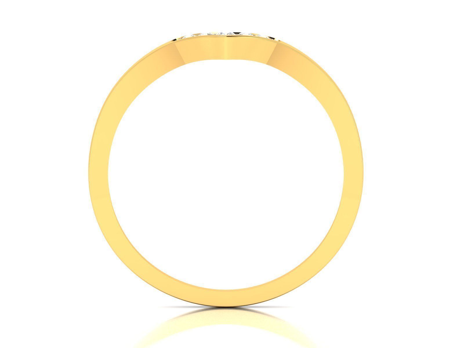 Women Solitaire Ring 3dm render details  3D print model_4