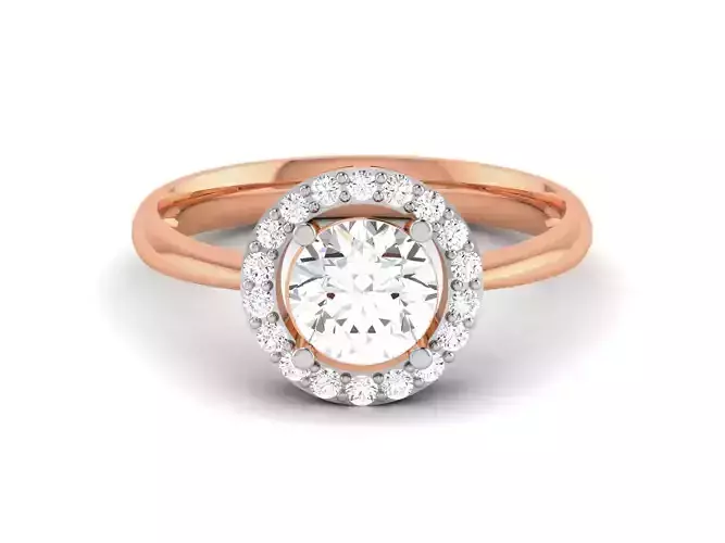 Women Solitaire Ring 3dm render details 