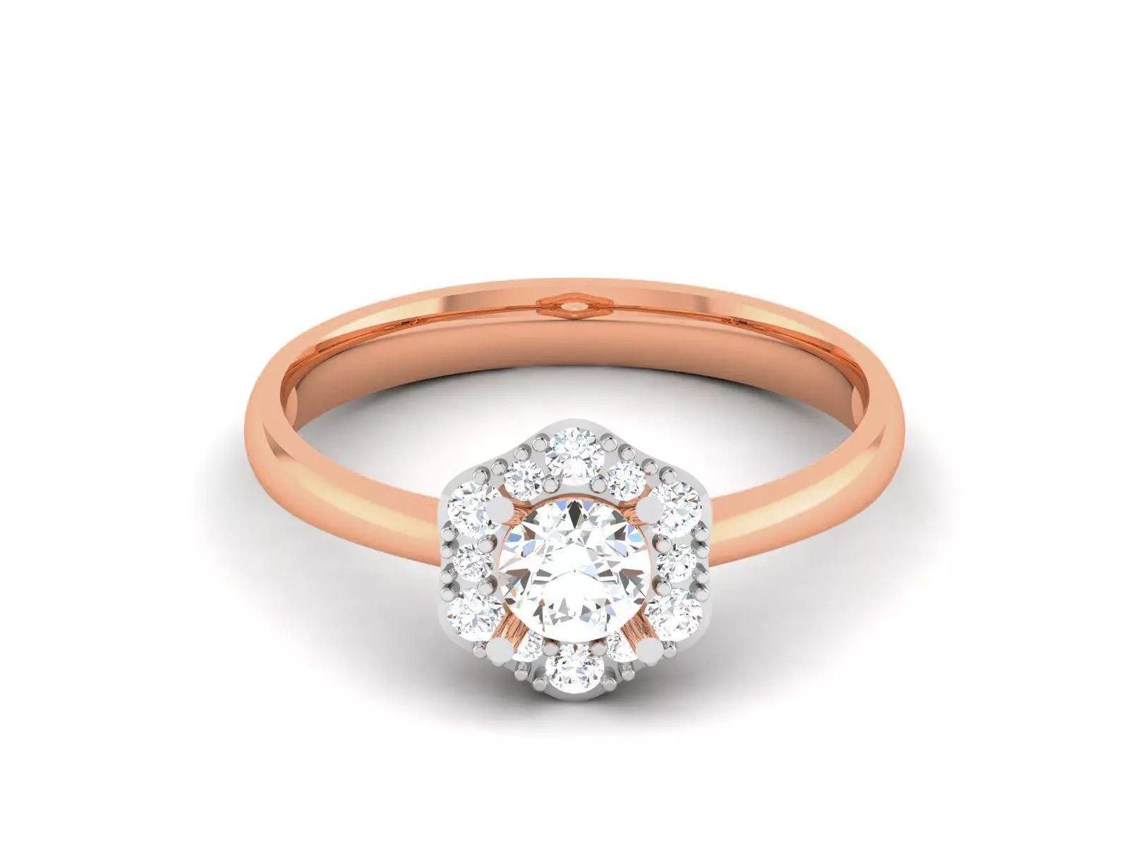 Women Solitaire Ring 3dm render details  3D print model_0