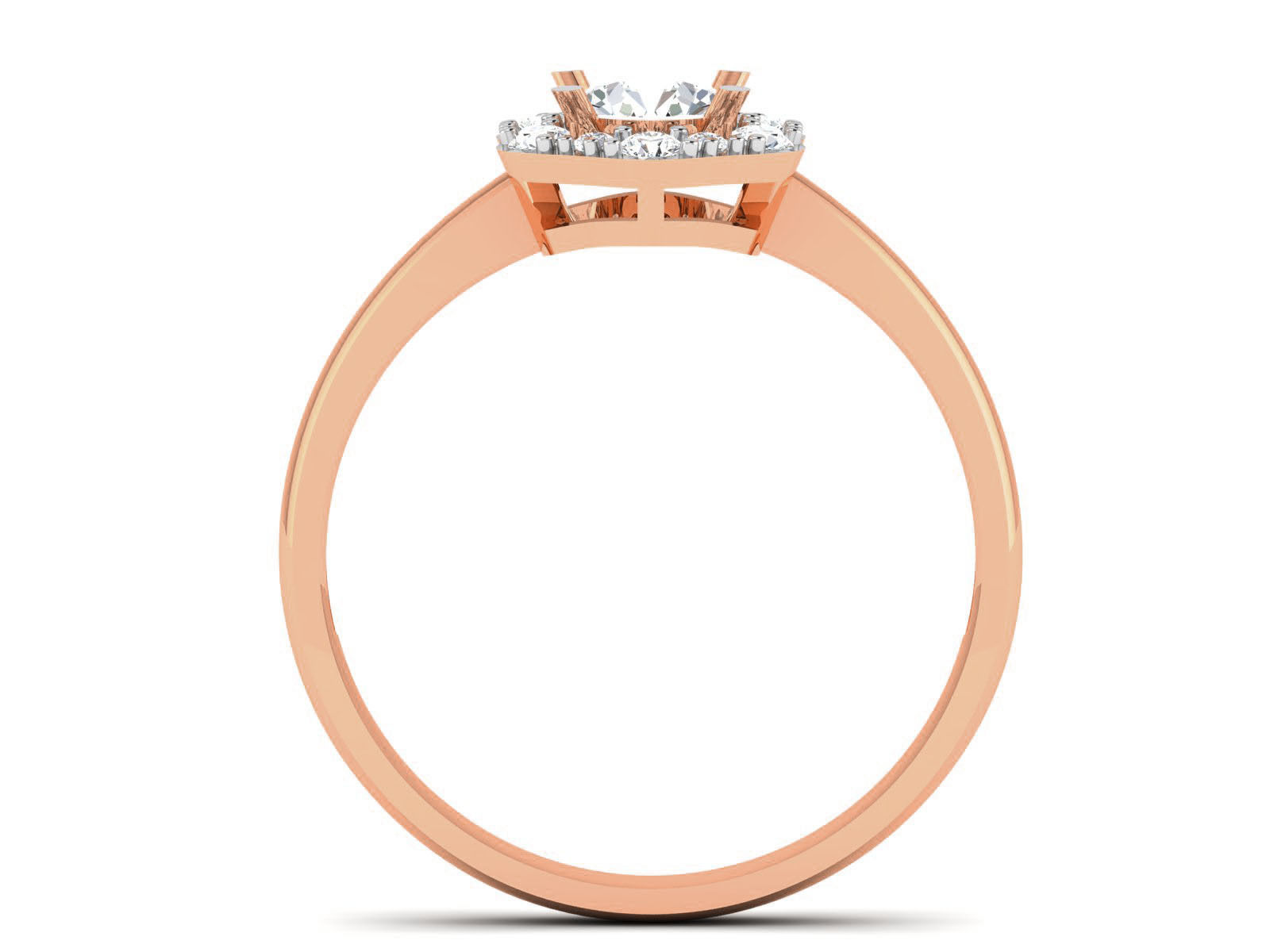 Women Solitaire Ring 3dm render details  3D print model_7