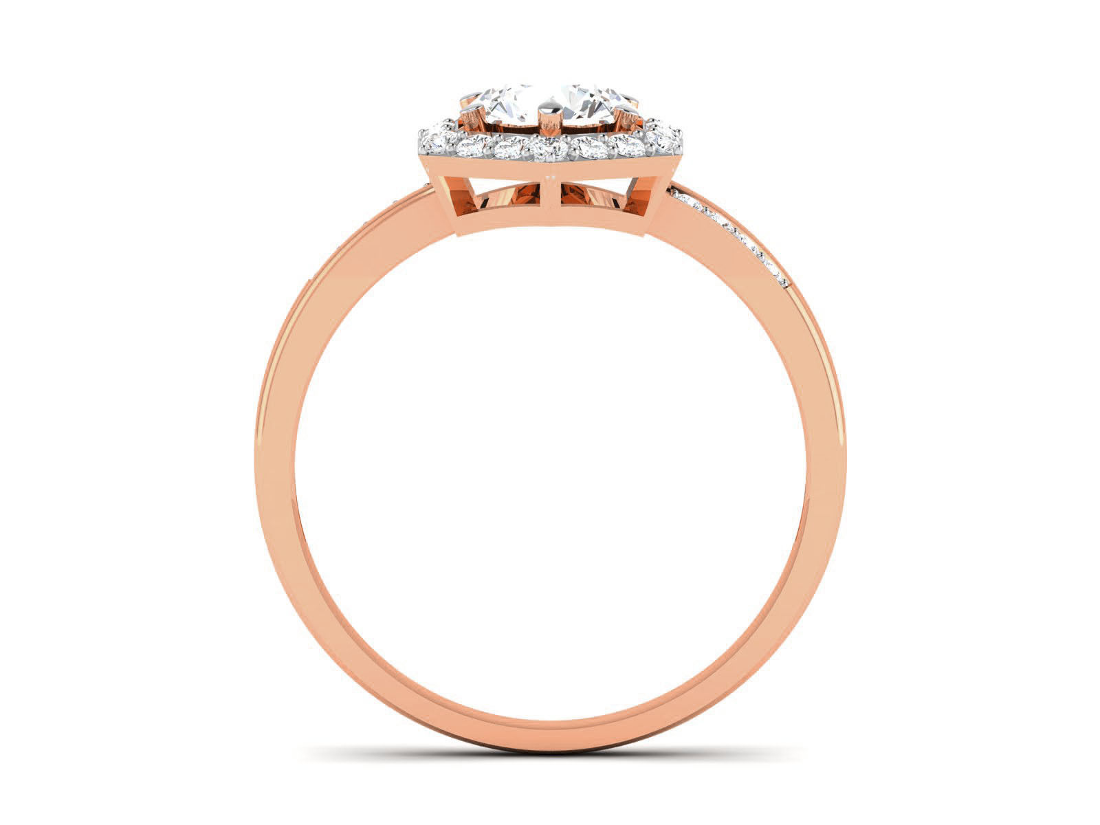 Women Solitaire Ring 3dm render details  3D print model_7