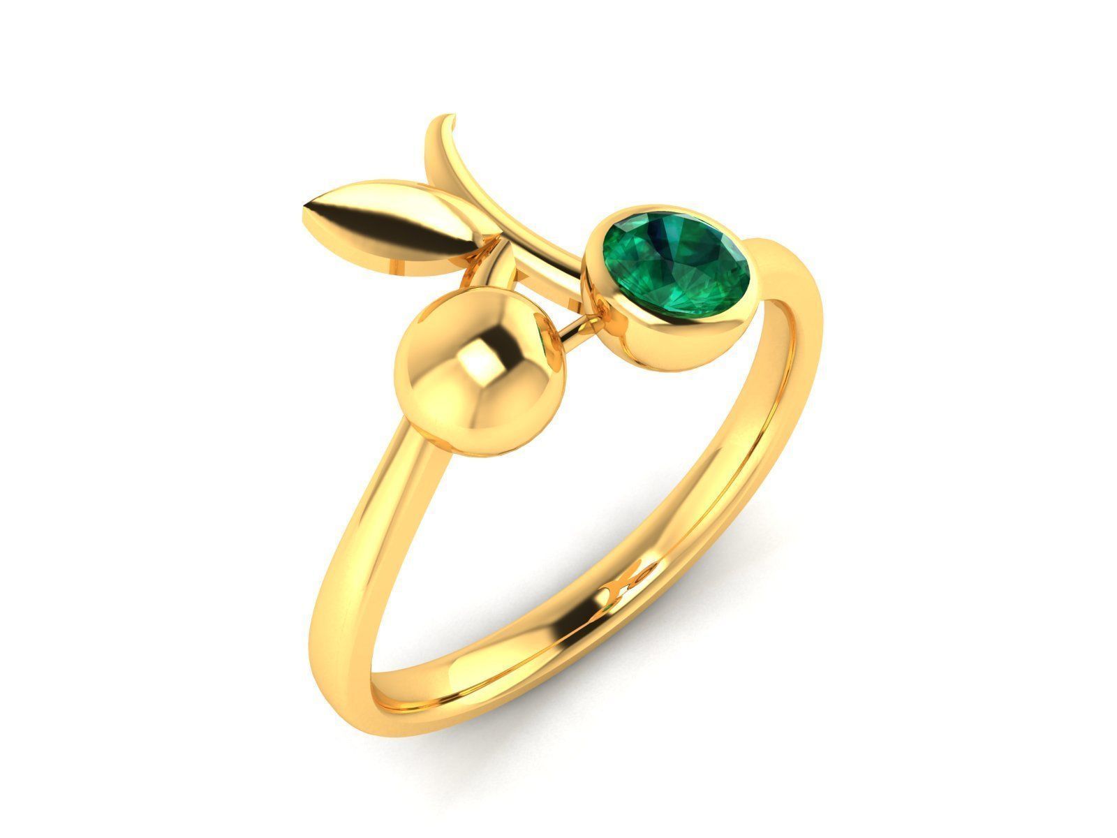 Women Mono Single Diamond Solitaire Ring 3dm render details 3D print model_1