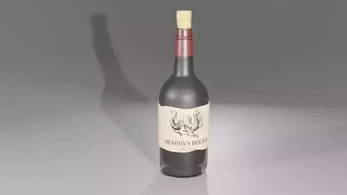 Dragons Breath Fantasy  Wine Bottle