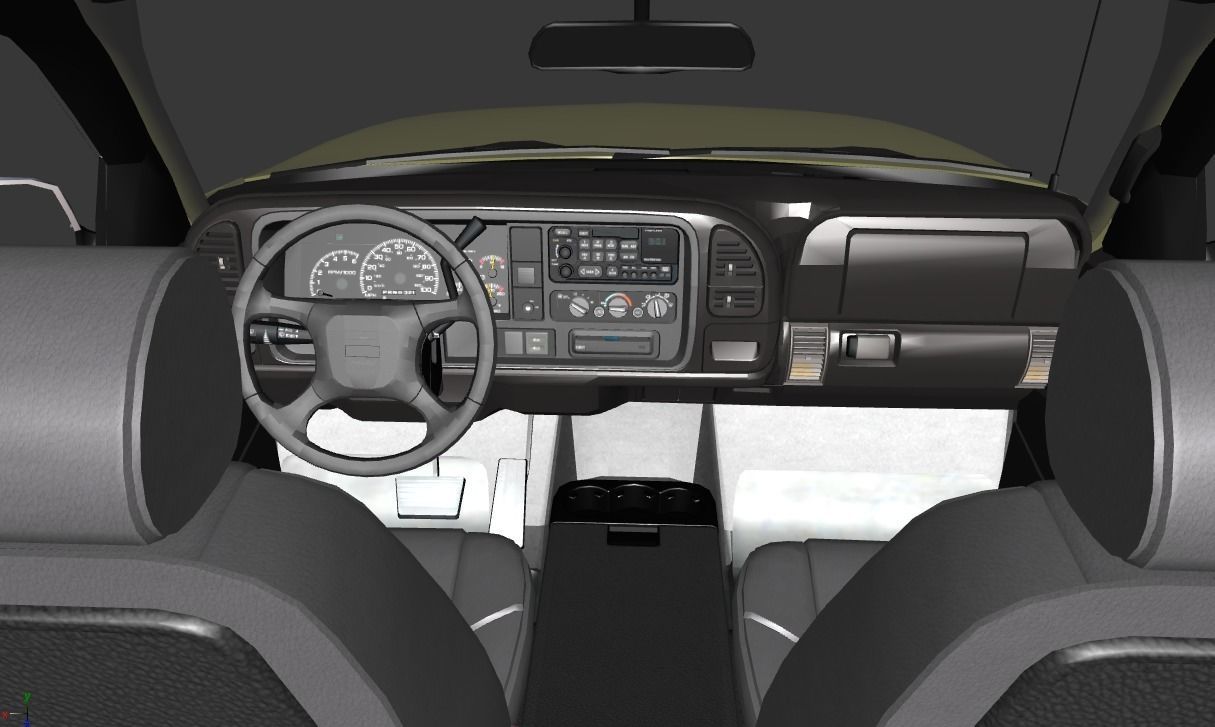 CHEVROLET CHEYENNE 2500 2001 EXTENDED CAB 3D model_6