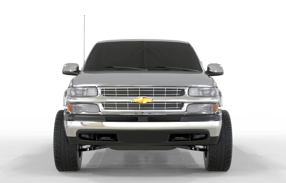 CHEVROLET CHEYENNE 2500 2001 EXTENDED CAB 3D model_3