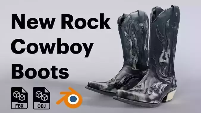 New Rocks Cowboy Boots