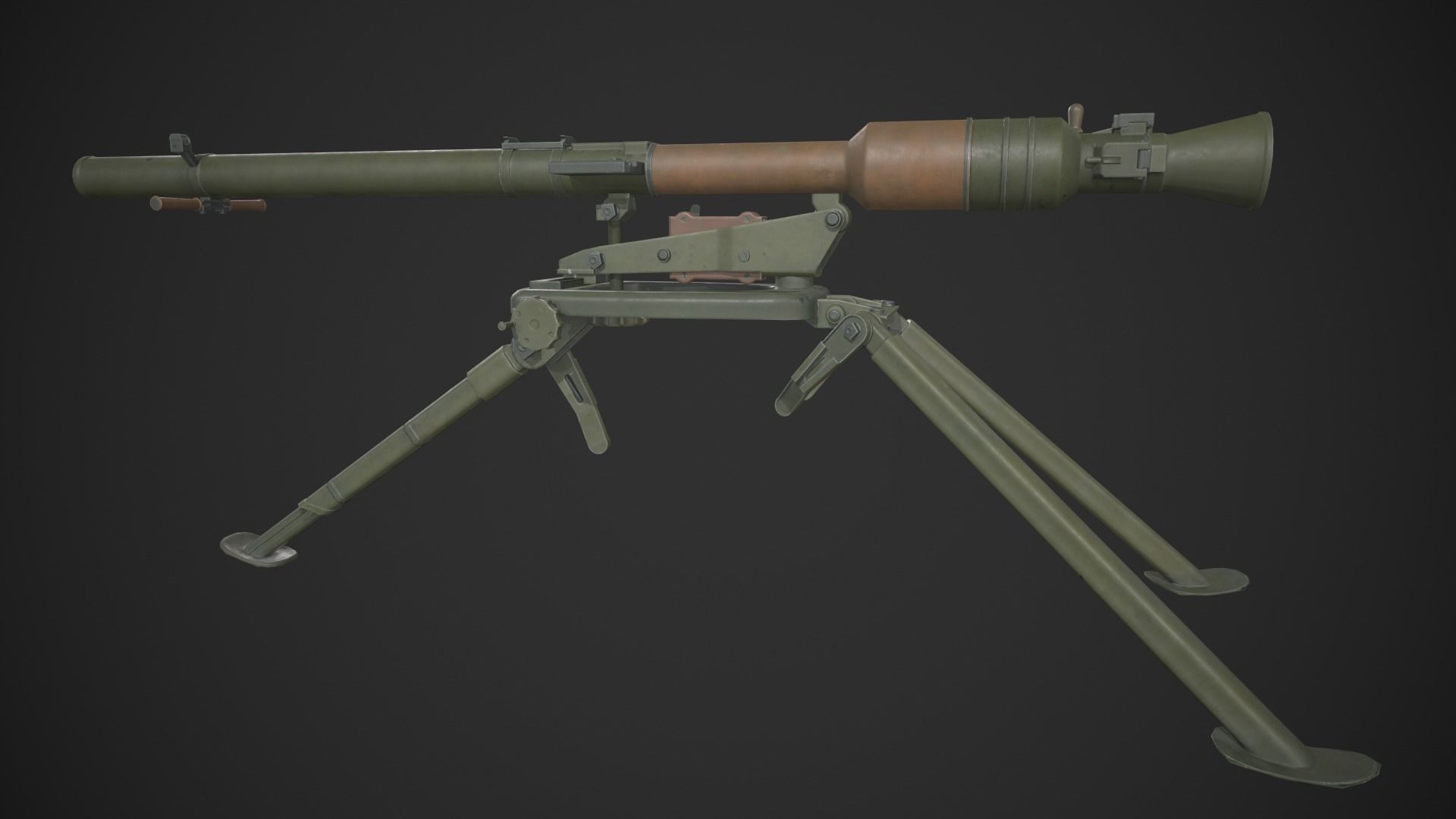 SPG-9 Spear - Kopyo Low-poly 3D model_6