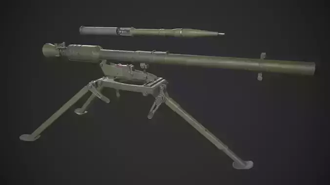 SPG-9 Spear - Kopyo Low-poly 3D model