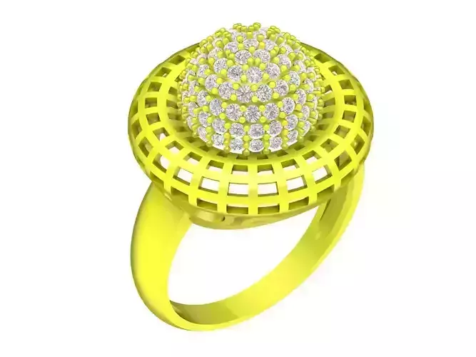 6125 korean art diamond women ring 