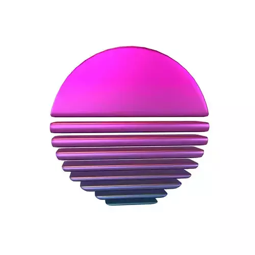 Retro Sun Icon v1 006