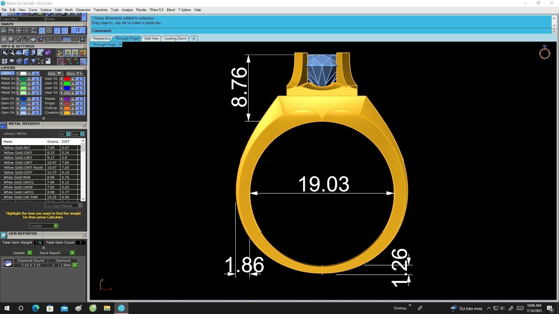 6133 luxury korean diamond men ring 3D print model_6