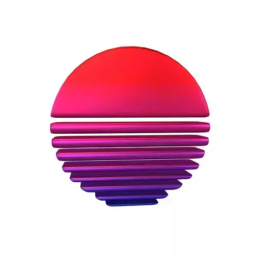 Retro Sun Icon v1 007