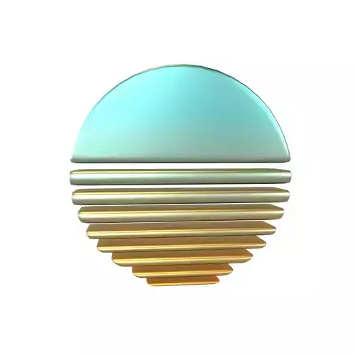 Retro Sun Icon v1 008
