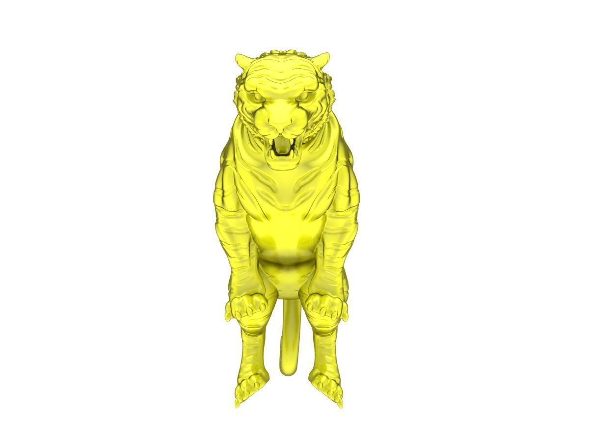 6136 Tiger for Jewelry 3D print model_2