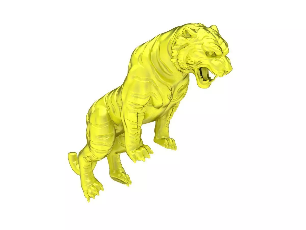 6136 Tiger for Jewelry 3D print model_0