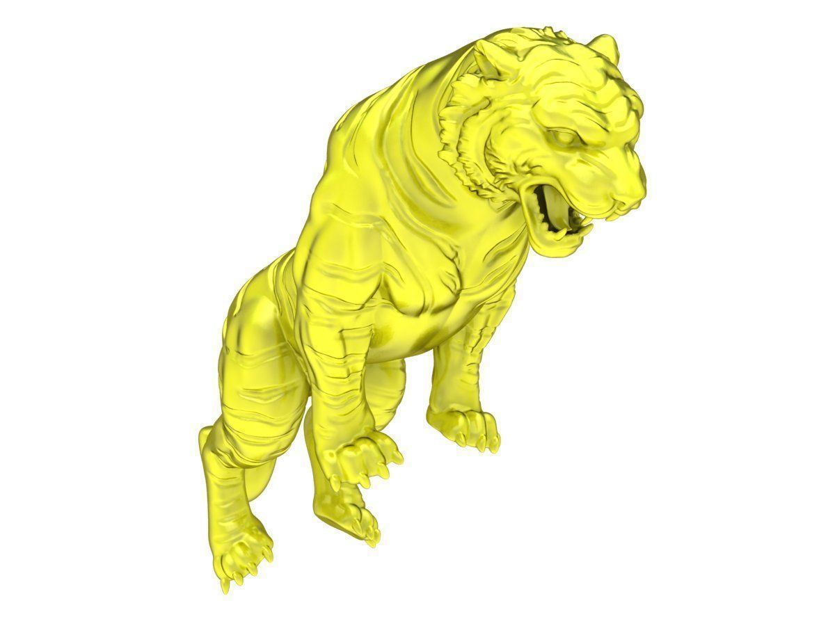 6136 Tiger for Jewelry 3D print model_4