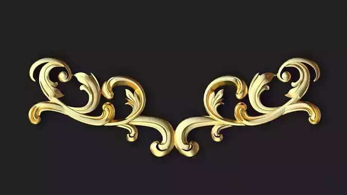 Central decor ornament for furniture