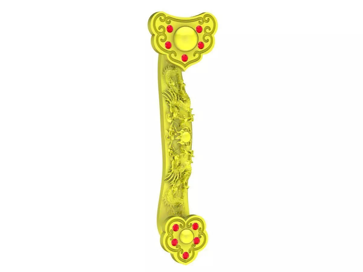 Luxury Curved Decorative Jewelry Connector Bar 6148 3D print model