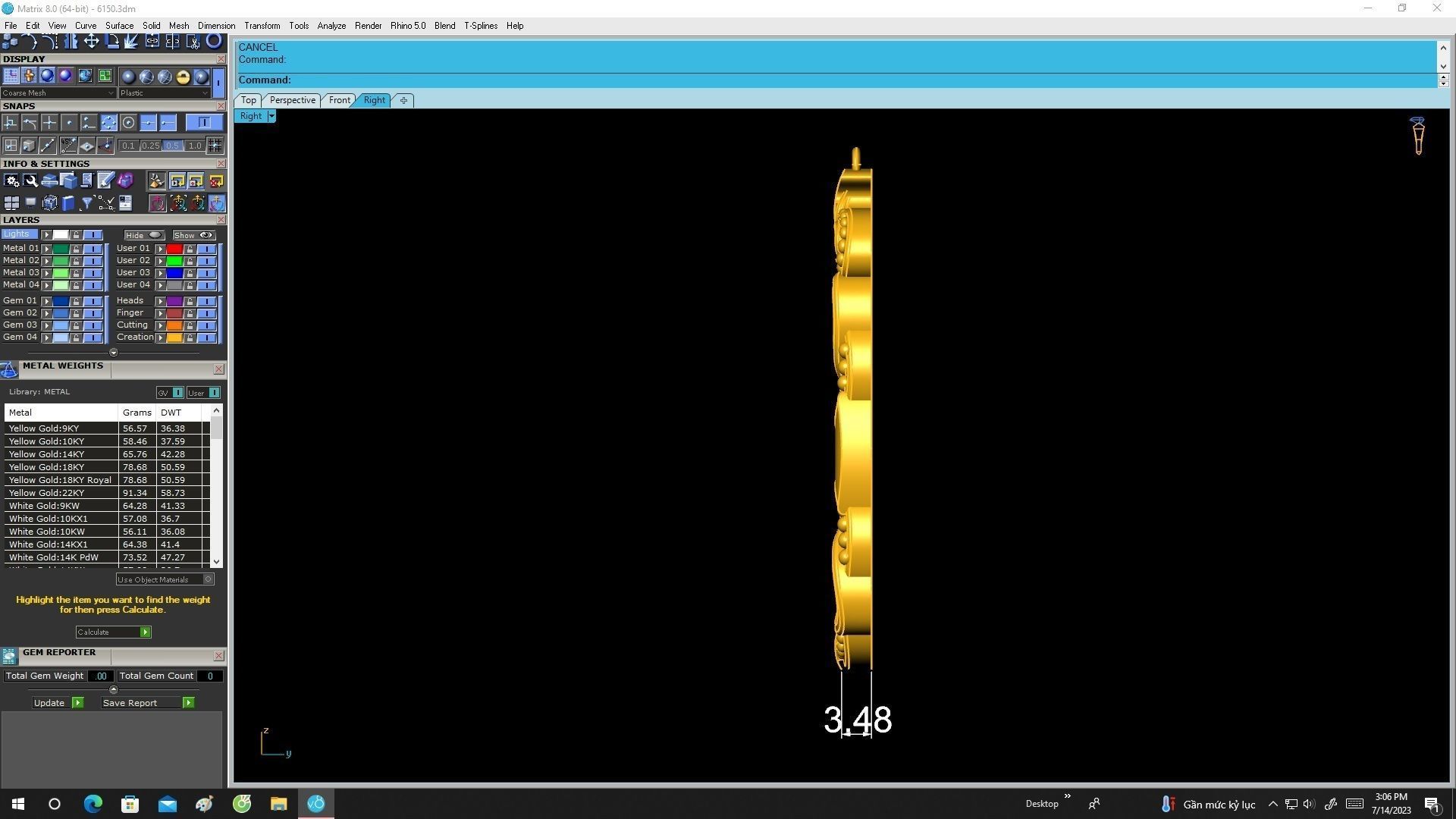 6150 Chinese goat pendant  3D print model_7