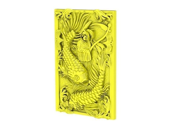 6153 fengshui fish pendant 3D print model