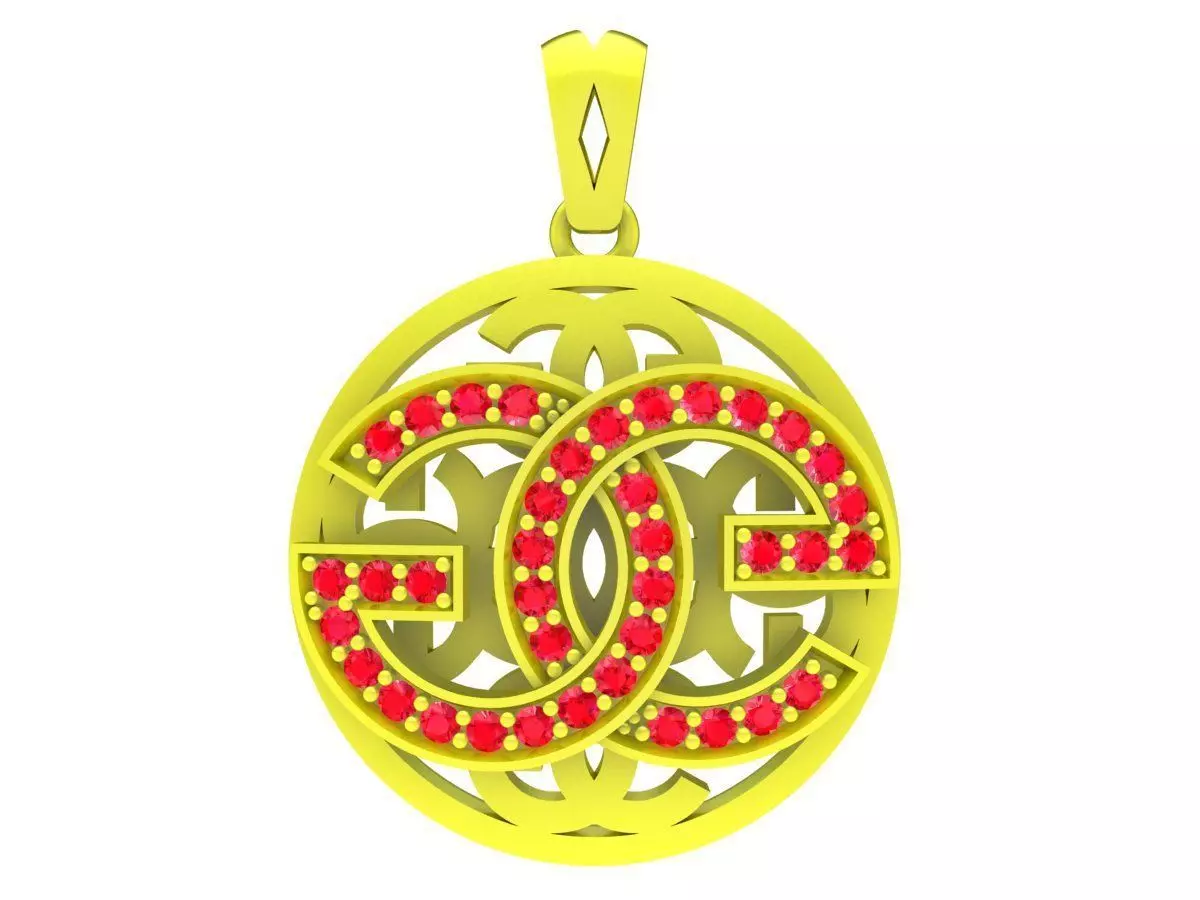 6154 Fashion women pendant  3D print model_0