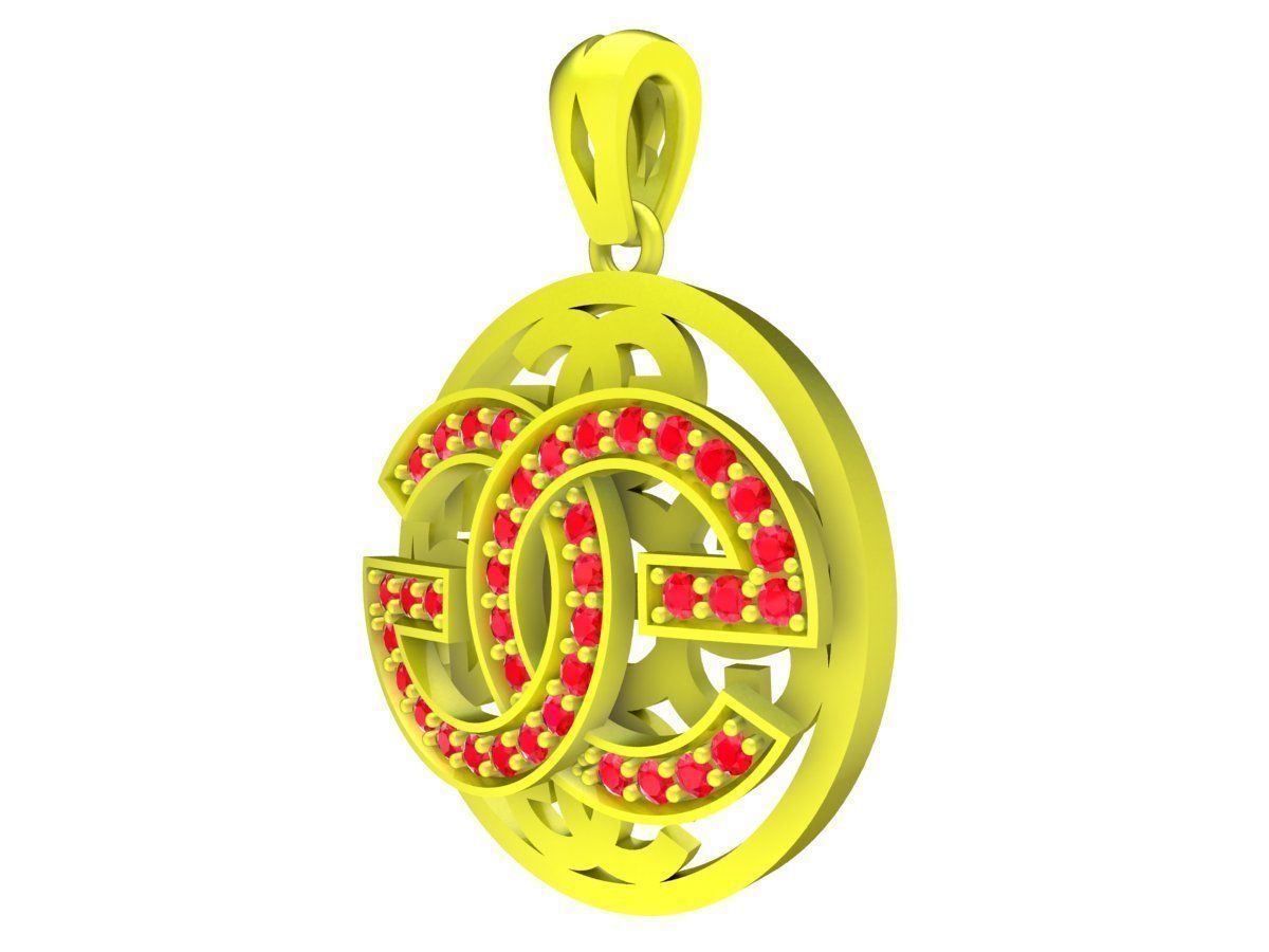 6154 Fashion women pendant  3D print model_1