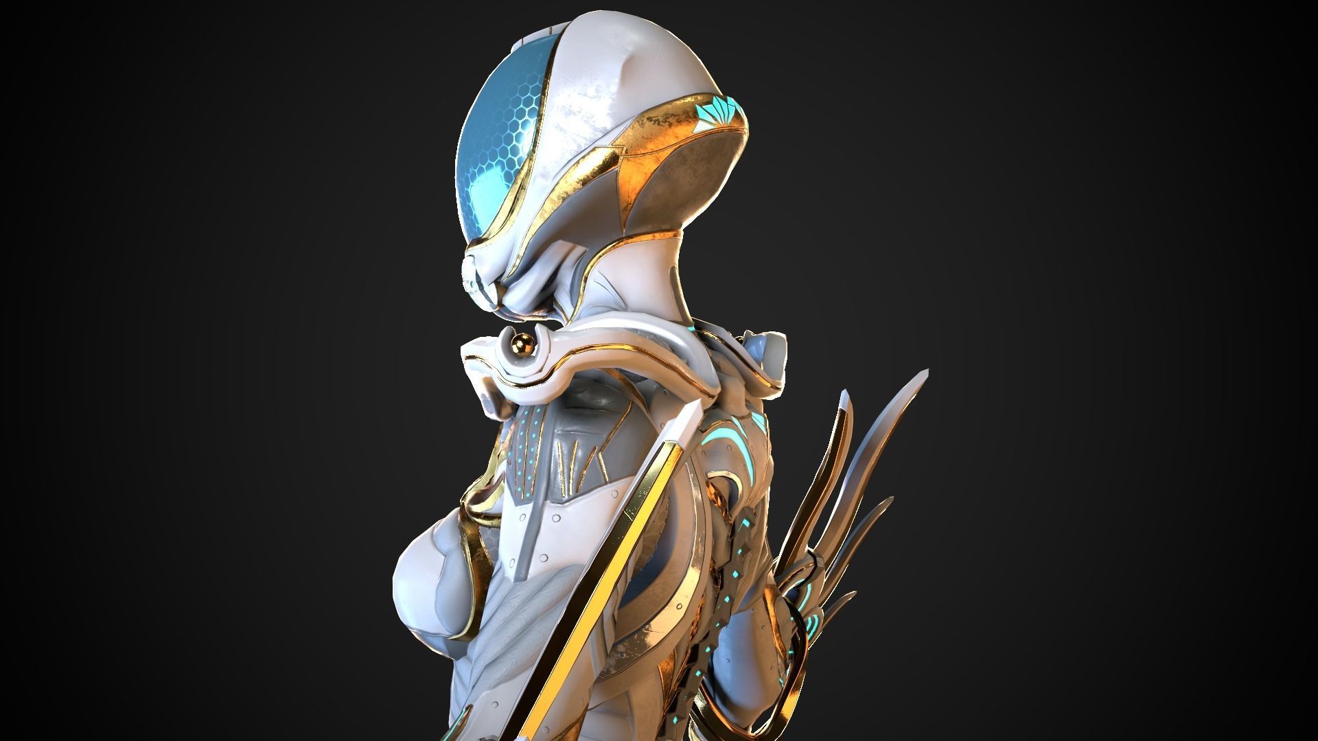 Cyborg M series Low-poly 3D model_11
