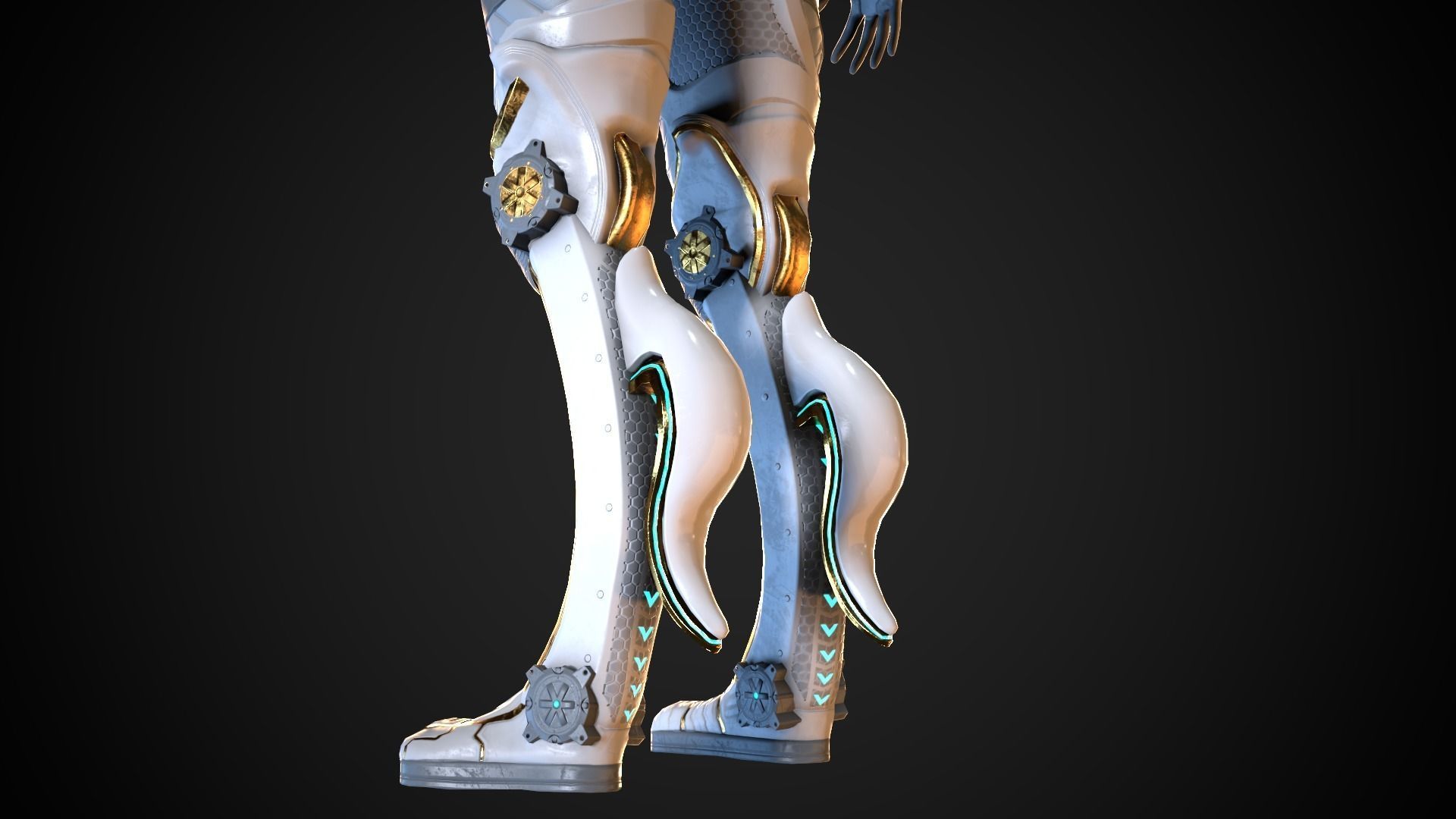 Cyborg M series Low-poly 3D model_12