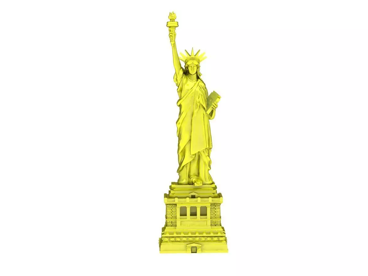 6161 Statue of Liberty Hollow Pendant 3D print model_0