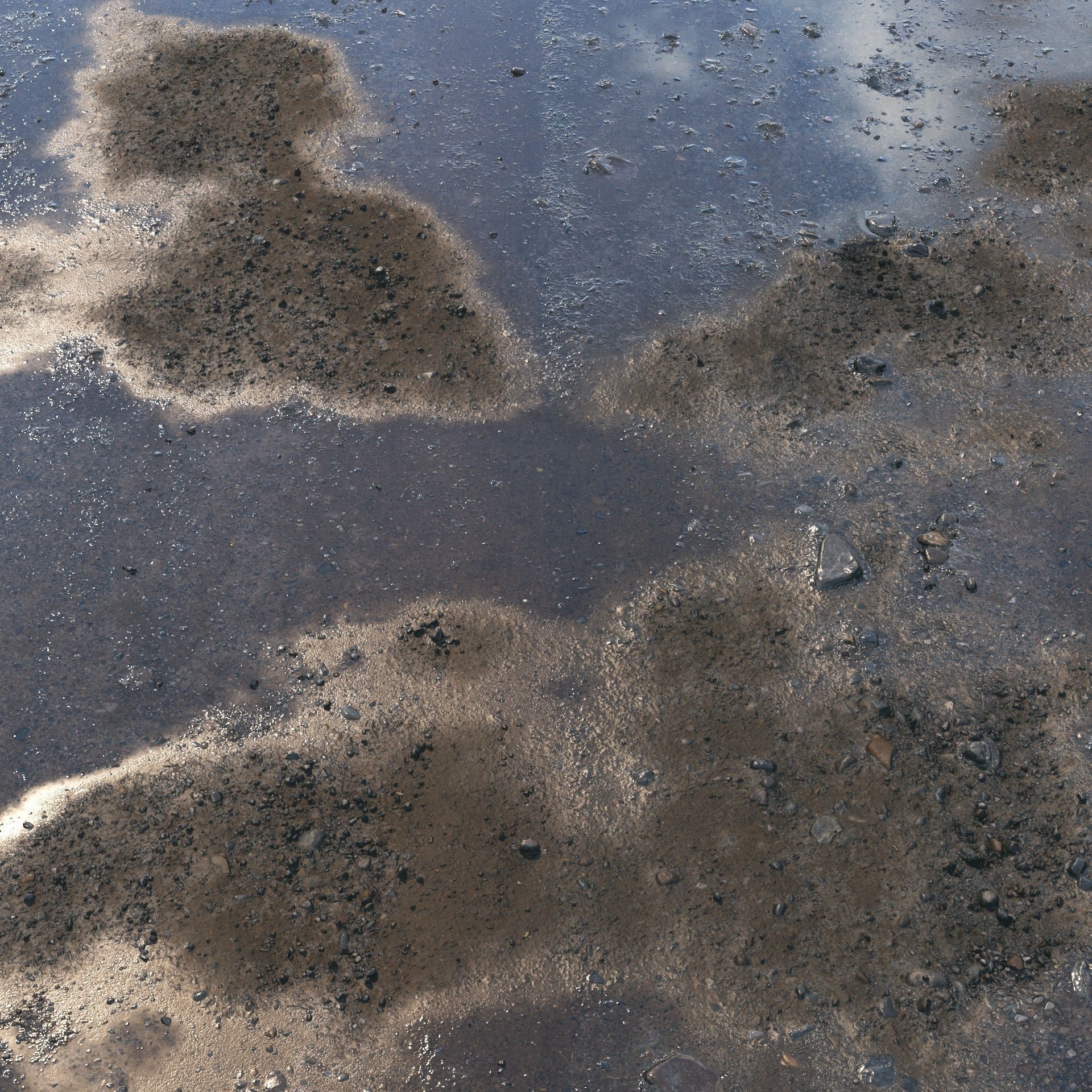 Ground material with stones 04 3D model_6