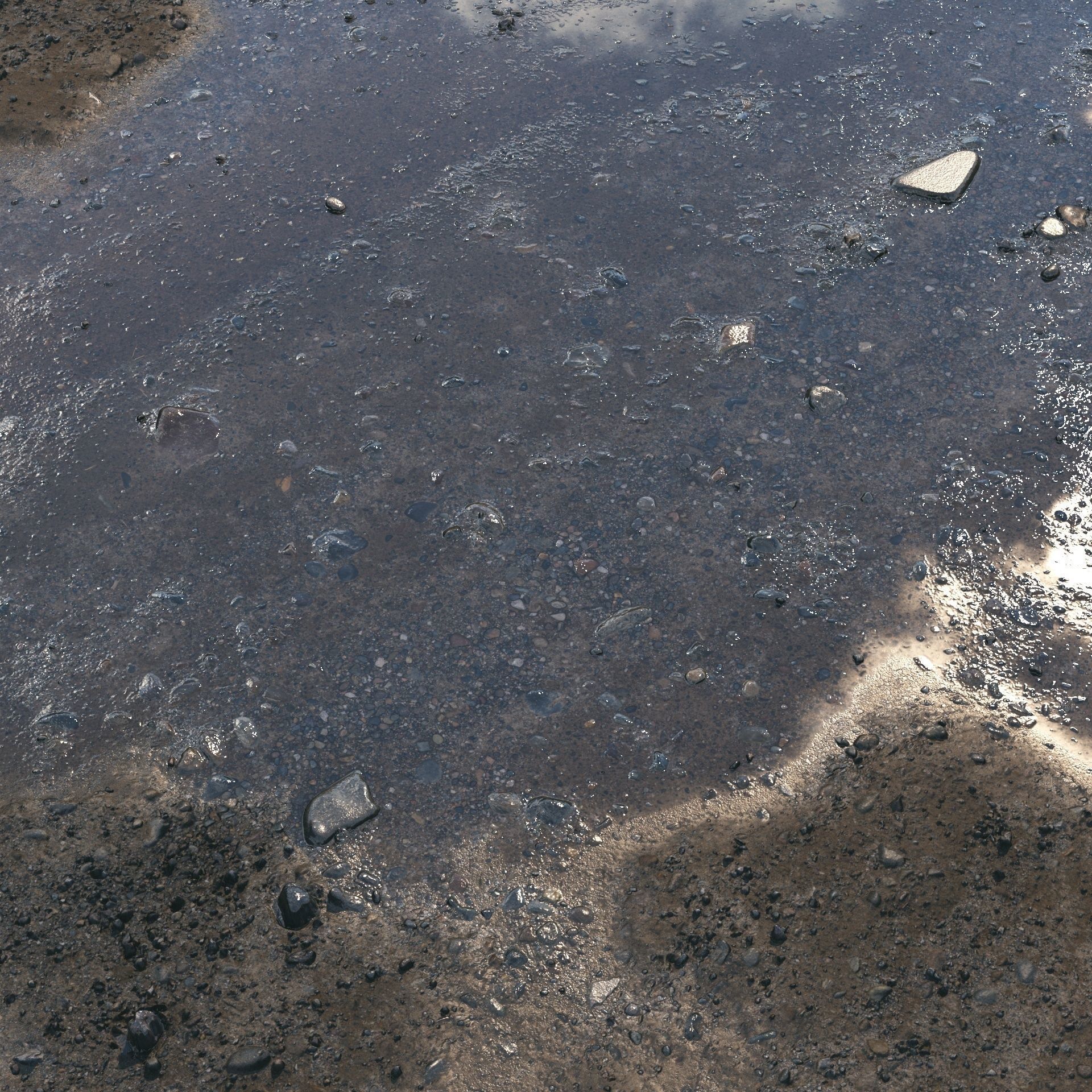 Ground material with stones 04 3D model_7