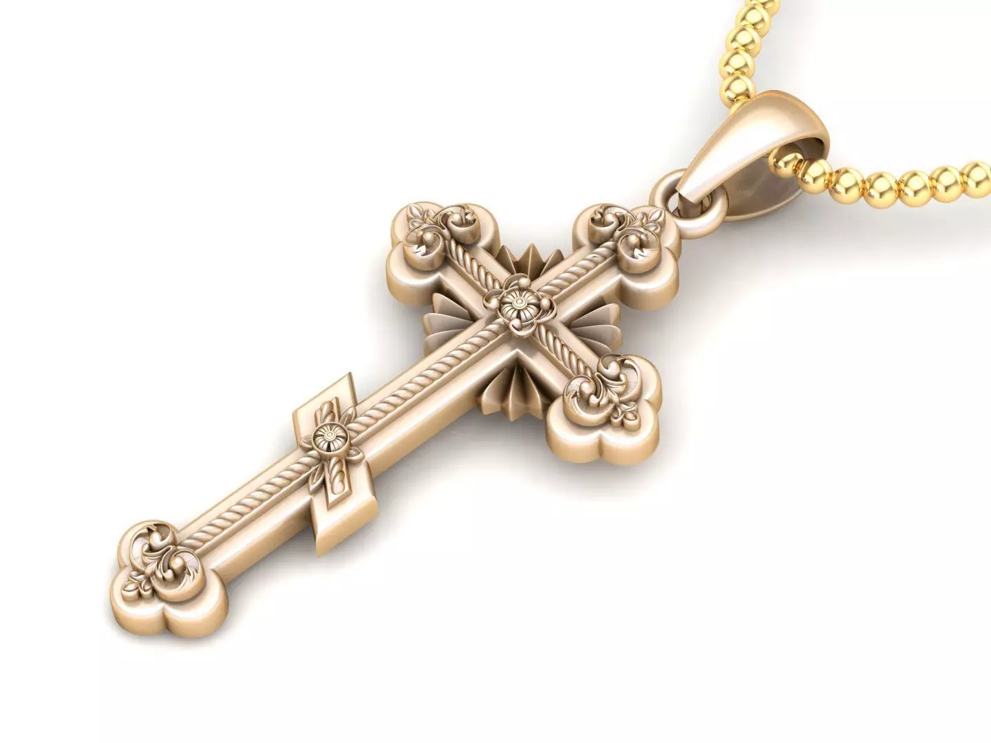 Light Gold Cross New Design CP 9 3D print model