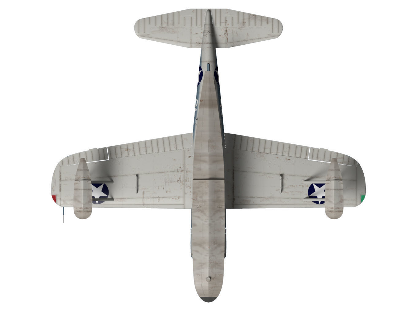 Chance Vought OS2U Kingfisher 3D model_8