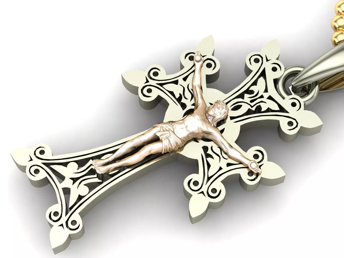 Light Gold Cross New Design CP 68 3D print model
