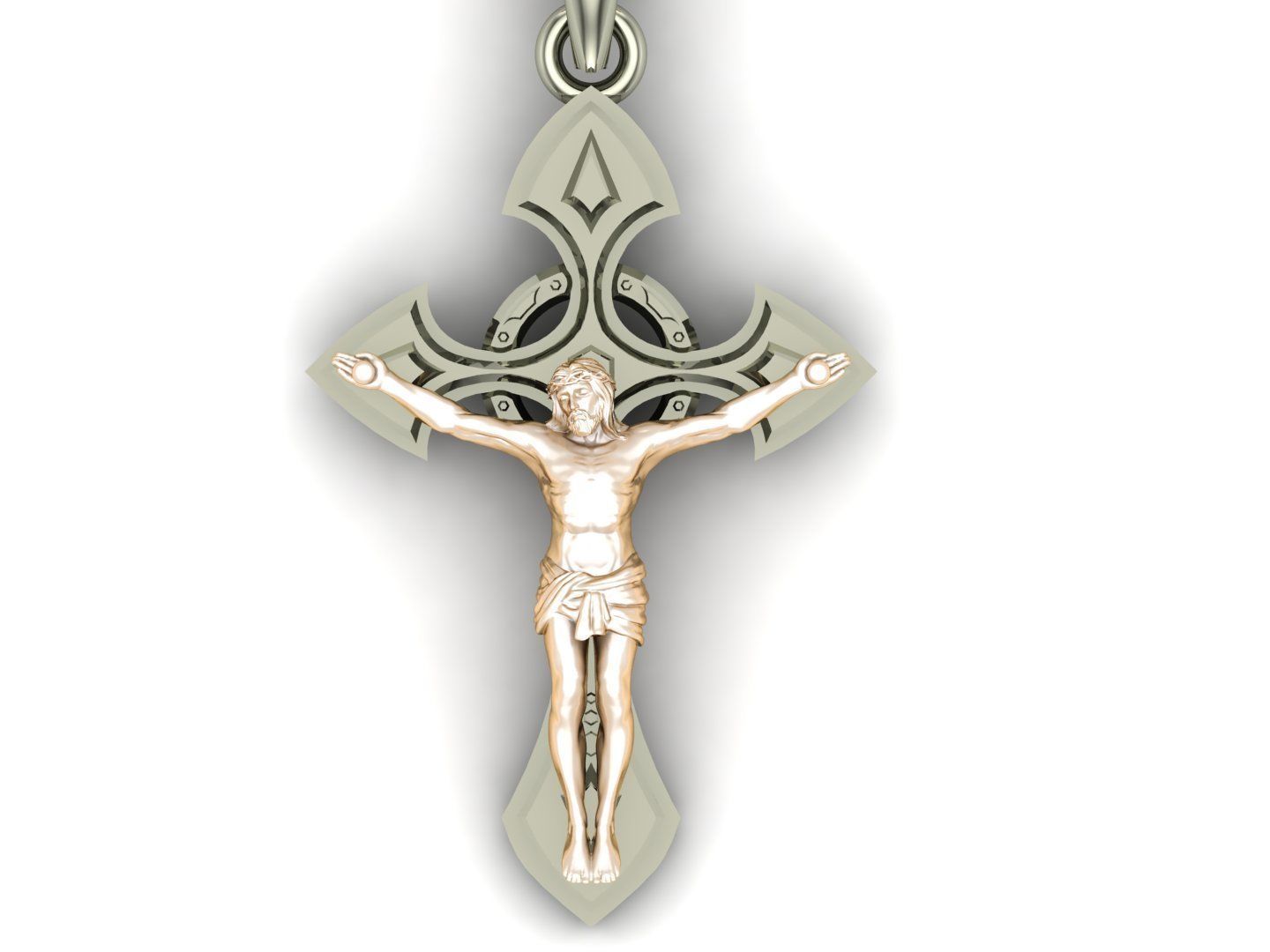 Light Gold Cross New Design CP 67 3D print model_4