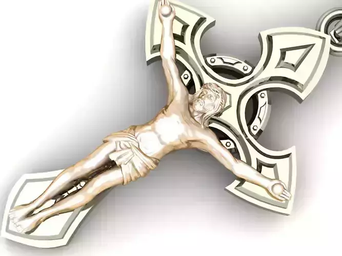 Light Gold Cross New Design  CP 67