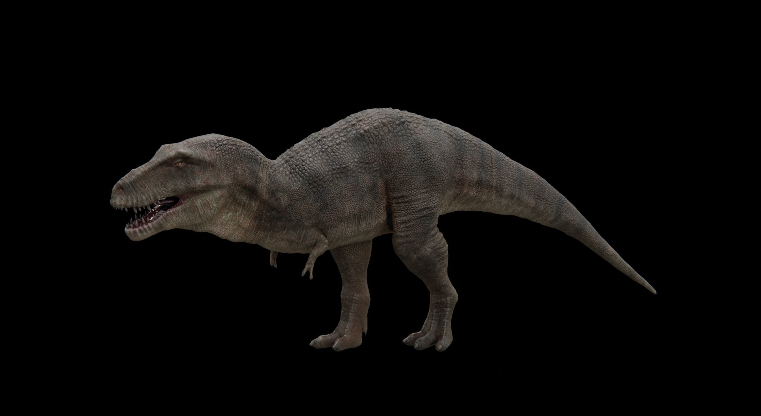 Monster Tyrannosaurus Rex Dinosaur Low-poly 3D model_13